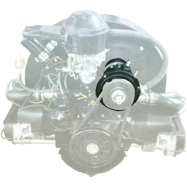 Bug, Ghia, Bus 12v 60amp Black Alternator for Upright Type 1 Based Engines