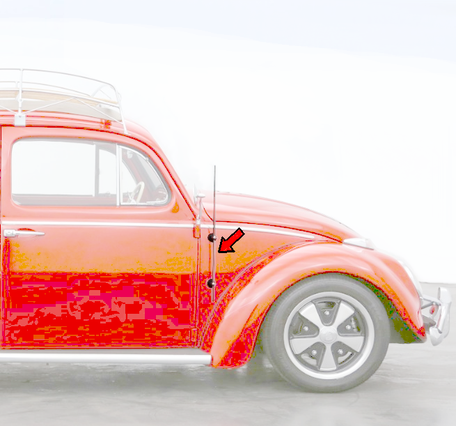 Chrome Dual Mount Antenna