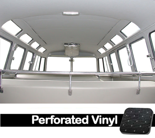 64-67 Bus Original Style Headliner w/ Ragtop Sunroof - Perforated Vinyl