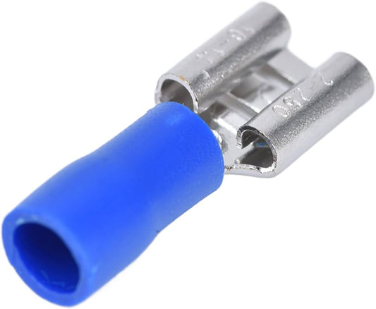 Wire Connector, 16-14 Ga Blue Female Spade 6.5mm