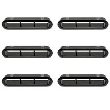 Bug 68-77, Sedan Rear Defrost Vents Black 6 pc