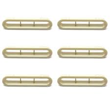 Bug 68-77, Sedan Rear Defrost Vents Off-White 6 pc