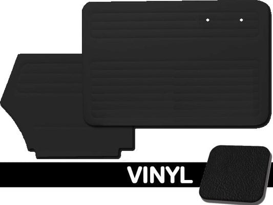 VW Bug 1956-1964 Convertible Door Panel Set w/o Pockets - Vinyl