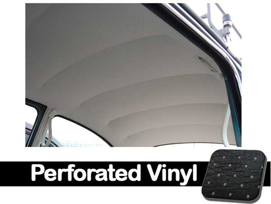 68-77 Bug Sedan, Headliner Easy Install W/Post Material - Perforated Vinyl