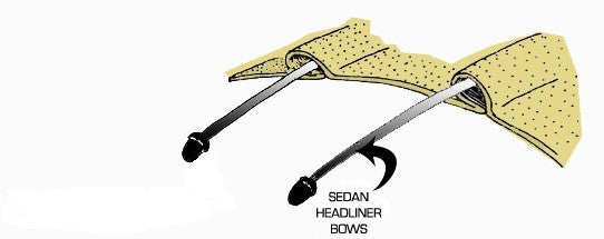 20-2011 VW Bus, Type 3 Headliner Steel Bow - 3/16" x 60" Support Rod