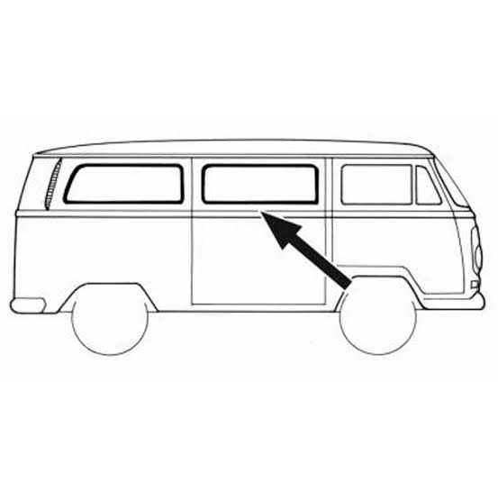 Bus 68-79 Center Window Seal No Vent Wing American Style - 241-321A-L/R