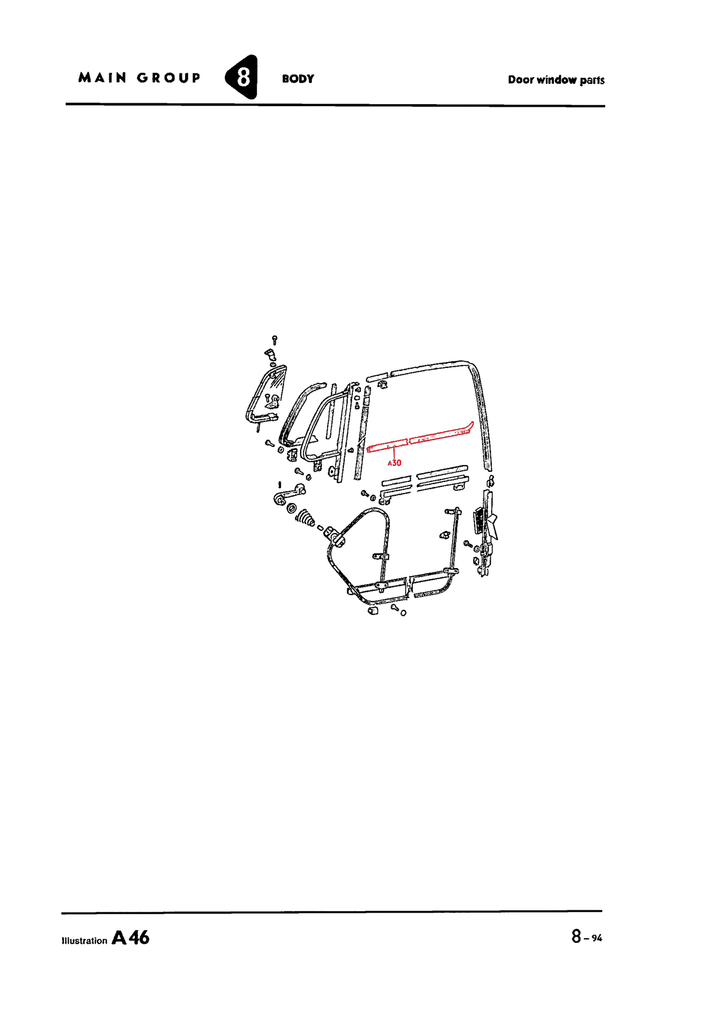 Bug 69-77 Sedan Inner Scraper Left