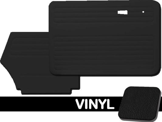 Bug 67-72 Convertible Door Panel Set w/o Pockets - Vinyl