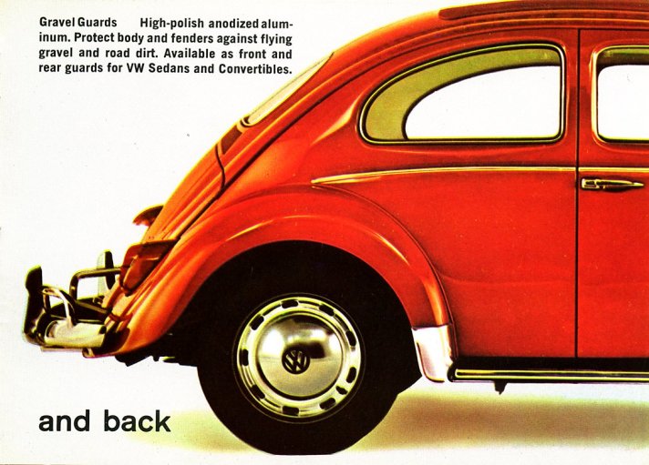 Fender Guards, Rear, Stainless Steel, Bug, Pair, with Plastic Trim
