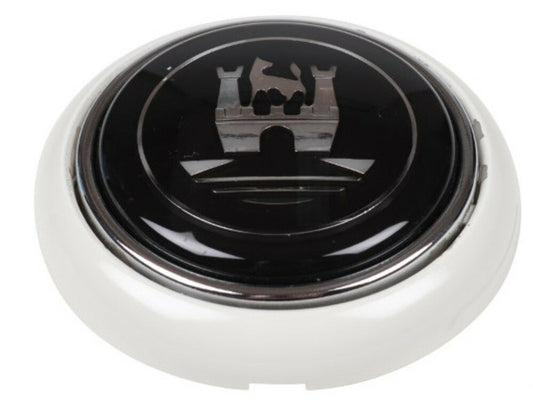 T1 56-59 T2 55-67 Horn Button Grey, Black & Chrome Center