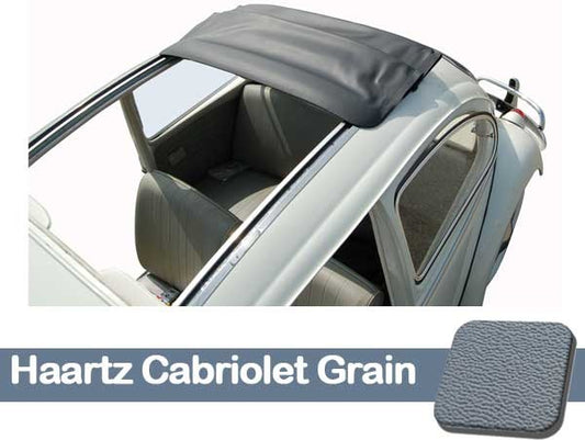 Sliding Rag Top Cover, (43.1/8 x 37.7/8) W/All Round Corners - Haartz Cabriolet Grain