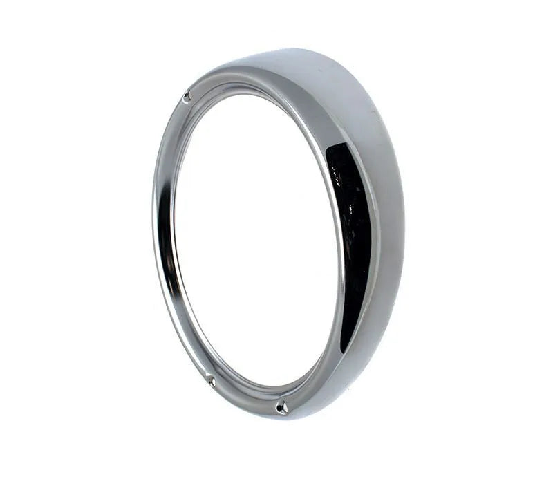 VW Bug 67-79, VW Bus 68-79 Chrome Headlight Ring (Hella)