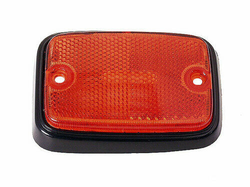 T2 70-79 Side Marker Lens, Red/Black Trim, Each