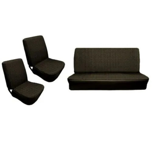 Seat Cover Set, Black, Bug & Super Beetle