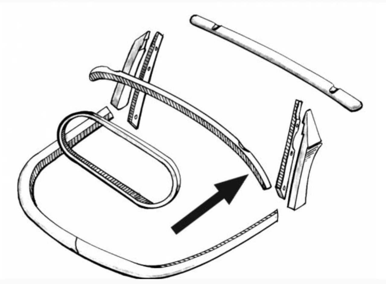 SB 72-79 Convertible Bow Above Rear Window