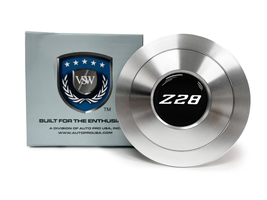 Premium S9 Horn Button with White Camaro Z28 Emblem