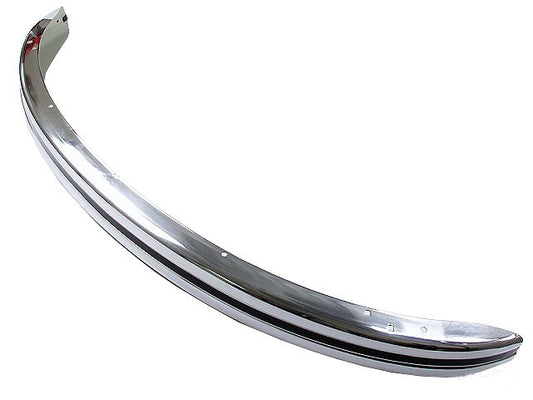 Bug 68-73, SB 71-73 Single Chrome Rear Bumper W/Black Tape